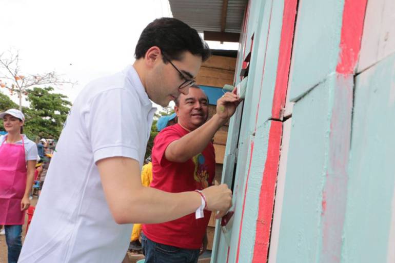 Alcaldía de Cartagena: Campaña “Barrios de Colores”, pinta más de 200 casas en sector de Cartagena