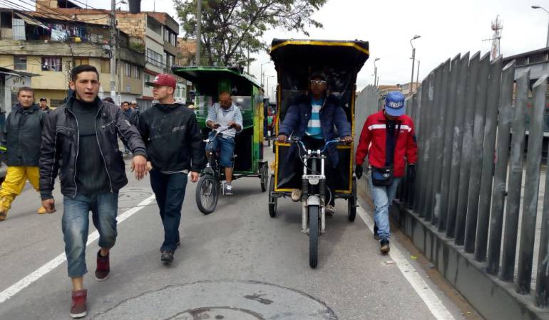Protestas de Bicitaxistas