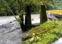 Lluvias provocaron desbordamiento de un río en la vía Boyacá-Casanare