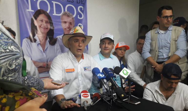 Con respecto a la primera vuelta presidencial Duque ganó Armenia donde había logrado más votación Fajardo