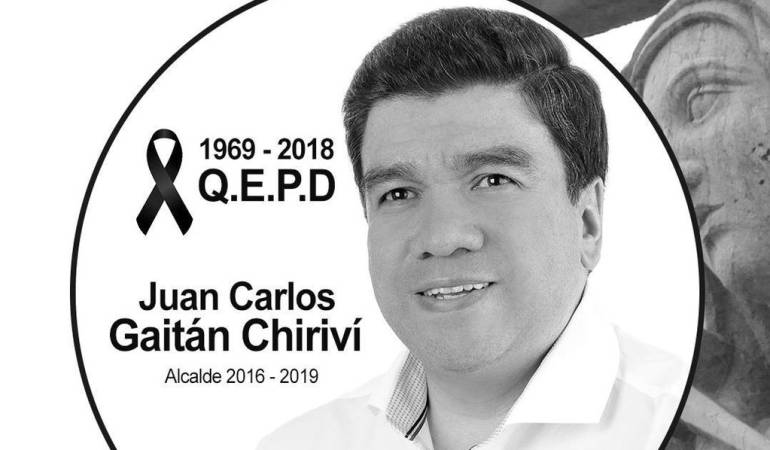Alcalde Juan Carlos Gaitán Chiriví