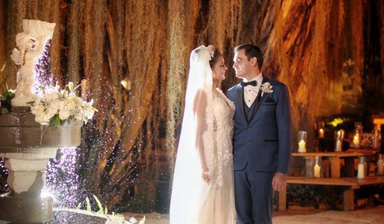 Fotografía de la boda del alcalde de Floridablanca.