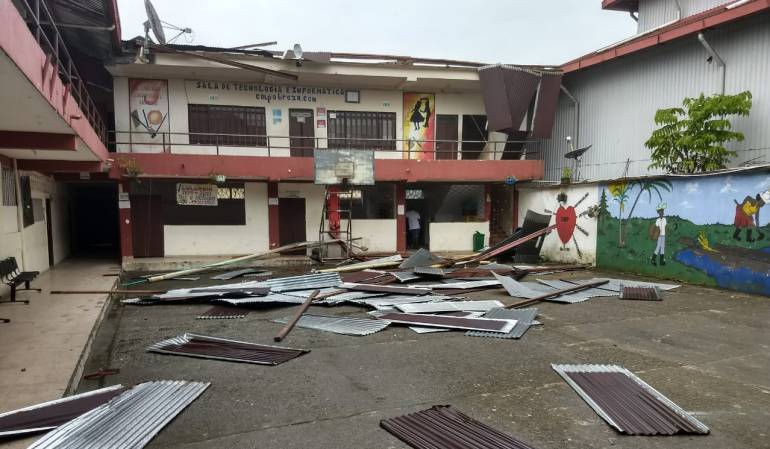 Chocó: Vendaval en Tadó deja al menos 200 viviendas afectadas