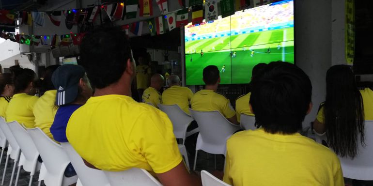 Los barranquilleros optimistas de un triunfo de Colombia: Los barranquilleros optimistas de un triunfo de Colombia