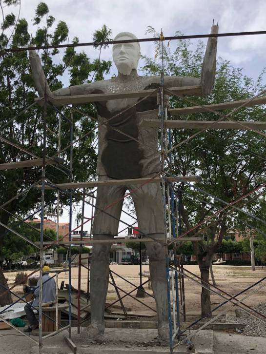 Falcao García: En diez días estará listo el monumento a Falcao en Santa Marta Falcao García: En diez días estará listo el monumento a Falcao en Santa Marta