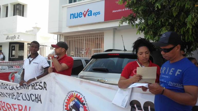 Salud, Cartagena: Usuarios de la Nueva EPS en Cartagena protestan por fallas en el servicio