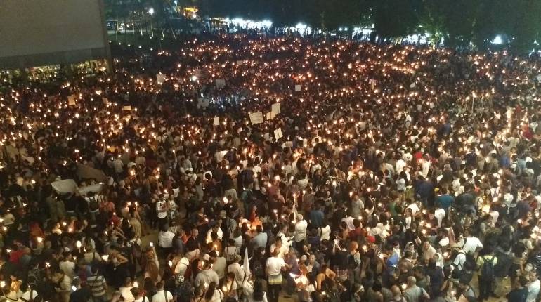 velatón, Medellin, líderes, sociales, asesinados, Antioquia: Medellín pidió que no sean asesinados más líderes sociales en Colombia