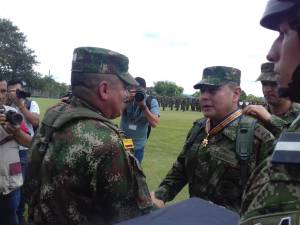 Coronel Hugo Armando Sandoval Villamizar, saliente comandante de la unidad militar en eje cafetero Coronel Hugo Armando Sandoval Villamizar, saliente comandante de la unidad militar en eje cafetero