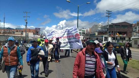 Minería Campesinos protestan por licencias mineras en zonas de acueductos e: Campesinos protestan por licencias mineras en zonas de acueductos en Boyacá Minería Campesinos protestan por licencias mineras en zonas de acueductos e: Campesinos protestan por licencias mineras en zonas de acueductos en Boyacá
