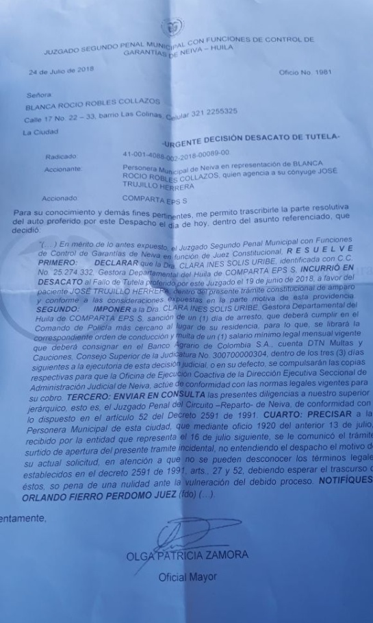 Caso de negligencia médica en Neiva: Paciente con tumor maligno en su cuello clama atención urgente Caso de negligencia médica en Neiva: Paciente con tumor maligno en su cuello clama atención urgente