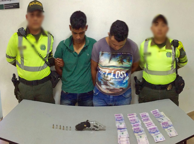 Policía captura dos presuntos fleteros en Barranquilla: Policía captura a dos presuntos fleteros