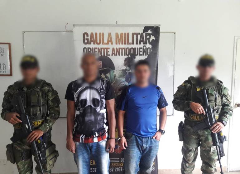 Desarticulada banda de extorsionistas en el oriente de Antioquia