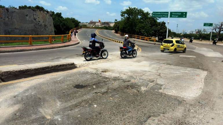 Cierran ingreso al Centro Histórico de Cartagena por el Puente Heredia: Cierran ingreso al Centro Histórico de Cartagena por el Puente Heredia
