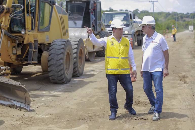 Gobernadores de Bolívar y Atlántico dan inicio a la Vía para la integración: Gobernadores de Bolívar y Atlántico dan inicio a la Vía para la integración