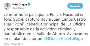 Pichi, Belén, Castro, oficina, policía, presidente, alcalde: Así fue la captura de ‘Pichi’, jefe de la 'Oficina' Pichi, Belén, Castro, oficina, policía, presidente, alcalde: Así fue la captura de ‘Pichi’, jefe de la 'Oficina'