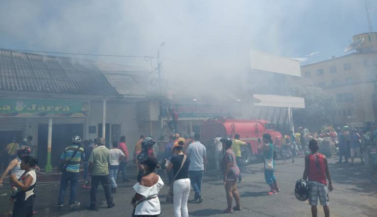 Incendio en el Espinal, Tolima.