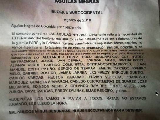Amenazas, líderes: Ex Senador de la República Jorge Iván Ospina denuncia amenazas Amenazas, líderes: Ex Senador de la República Jorge Iván Ospina denuncia amenazas