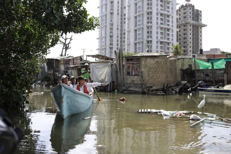 Definen acciones para recuperar el caño Juan Angola en Cartagena: Definen acciones para recuperar el caño Juan Angola en Cartagena