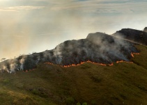 Combaten desde hace 6 días incendio forestal en Tolima