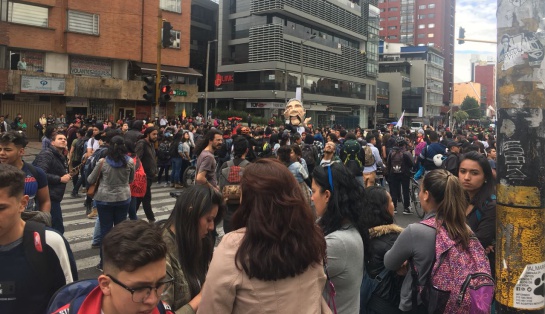 Movilización de estudiantes Bogotá: Estudiantes adelantan movilizaciones en varios puntos de Bogotá Movilización de estudiantes Bogotá: Estudiantes adelantan movilizaciones en varios puntos de Bogotá