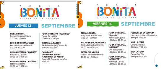 La feria bonita 2018: Aquí está la Fiesta de la Cultura La feria bonita 2018: Aquí está la Fiesta de la Cultura
