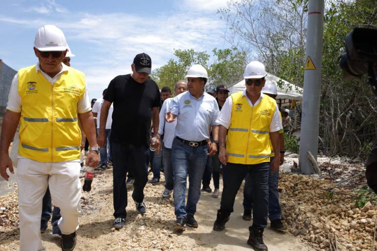Alcalde de Cartagena inspecciona avance de obras en la ciudad: Alcalde de Cartagena inspecciona avance de obras en la ciudad