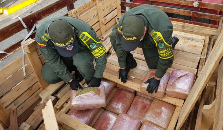 165.000 dosis de marihuana fueron incautadas en las vías del Quindío
