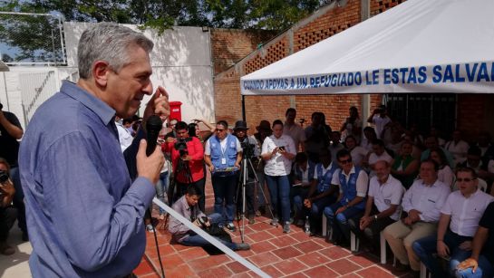 Alto comisionado de ONU para refugiados visita frontera con Venezuela Alto comisionado de ONU para refugiados visita frontera con Venezuela