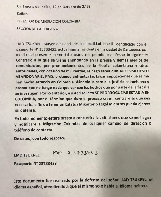 Proxenetismo en Cartagena: No conozco a ‘La Madame’: israelí implicado en red de prostitución Proxenetismo en Cartagena: No conozco a ‘La Madame’: israelí implicado en red de prostitución
