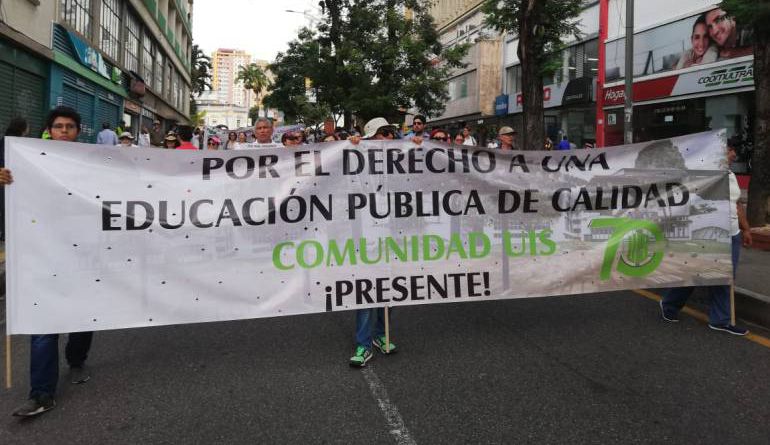 Este miércoles estudiantes de Bucaramanga marcharán con antorchas: Este miércoles estudiantes de Bucaramanga marcharán con antorchas