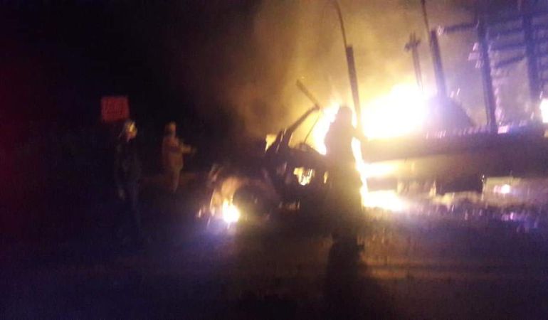 Accidente, Caballos, Pacifico 3: Dos caballos perdieron la vida en vías de Caldas