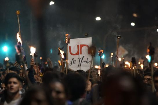 La masiva marcha de las antorchas de universitarios en Bogotá La masiva marcha de las antorchas de universitarios en Bogotá