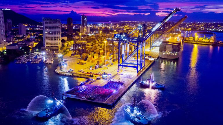 Se realizó media maratón del mar desde el Puerto de Cartagena: Se realizó media maratón del mar desde el Puerto de Cartagena