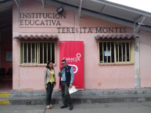 Karle Adriana Ospina García, docente de la institución educativa Teresita Montes, beneficiada Karle Adriana Ospina García, docente de la institución educativa Teresita Montes, beneficiada