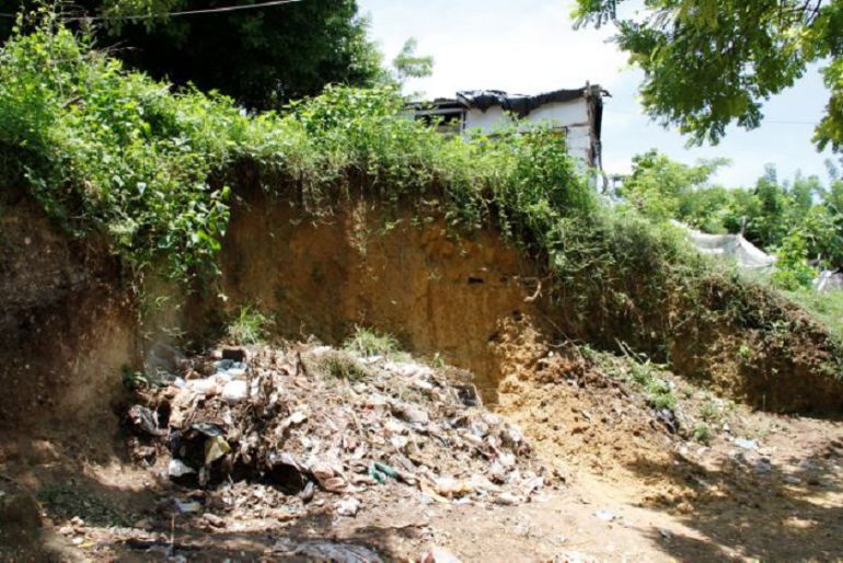 Reportan deslizamientos en el barrio Albornoz de Cartagena