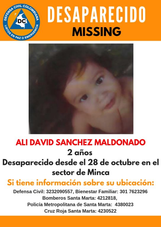 Desaparecido: ¡Atención! Desaparece otro niño en zona rural de Santa Marta Desaparecido: ¡Atención! Desaparece otro niño en zona rural de Santa Marta