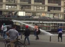 Violenta protesta de vendedores en San Victorino