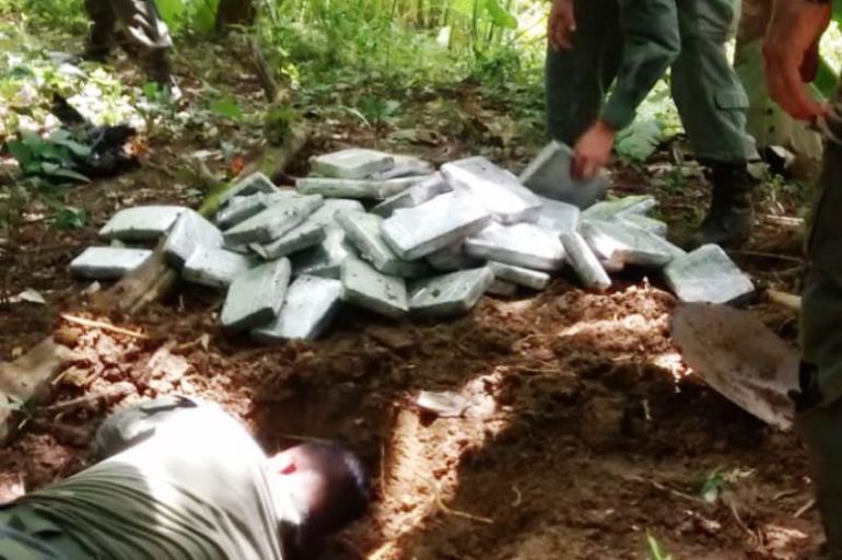 Destruyen una caleta y un laboratorio de cocaína en el Sur de Bolívar: Destruyen una caleta y un laboratorio de cocaína en el Sur de Bolívar