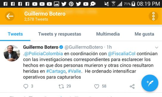 Atentado: Ataque sicarial en Cartago deja dos muertos y varios heridos Atentado: Ataque sicarial en Cartago deja dos muertos y varios heridos