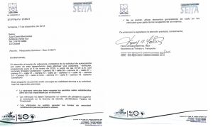 Carta de la secretaria de tránsito sobre el permiso para caravana de hinchas Carta de la secretaria de tránsito sobre el permiso para caravana de hinchas