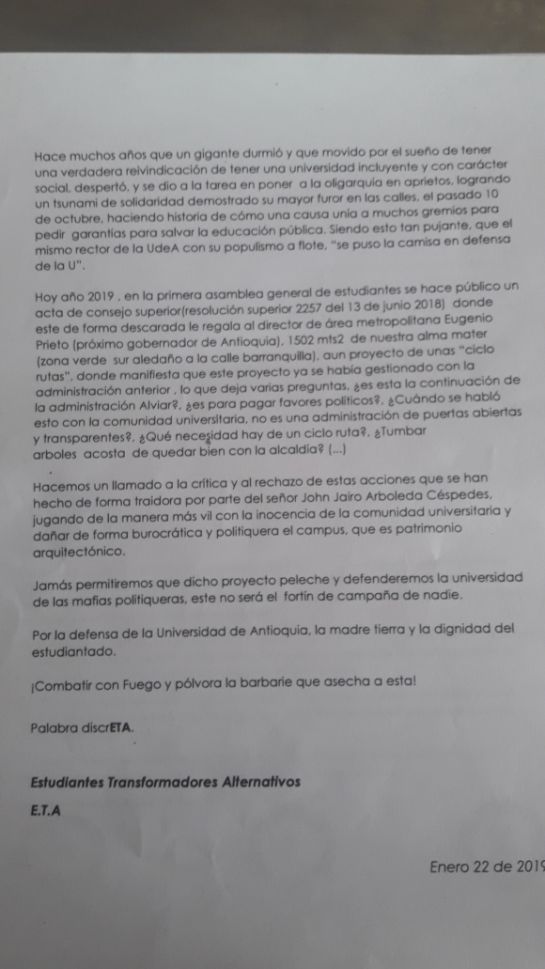 DISTURBIOS, UDEA, ENFRENTAMIENTO, PAPAS, PANFLETOS,: Fuertes disturbios en la Universidad de Antioquia DISTURBIOS, UDEA, ENFRENTAMIENTO, PAPAS, PANFLETOS,: Fuertes disturbios en la Universidad de Antioquia