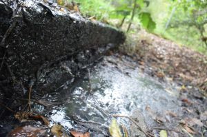 Contaminación aguas arriba del río Quindío antes de la bocatoma en Boquía Contaminación aguas arriba del río Quindío antes de la bocatoma en Boquía