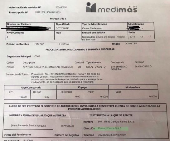 Medimás EPS demora quimioterapia a mujer con cáncer de pulmón en Tunja: Medimás EPS demora quimioterapia a mujer con cáncer de pulmón en Tunja Medimás EPS demora quimioterapia a mujer con cáncer de pulmón en Tunja: Medimás EPS demora quimioterapia a mujer con cáncer de pulmón en Tunja