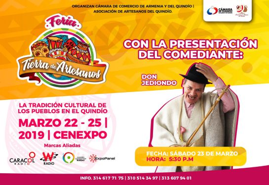 Feria Tierra de Artesanos, la tradición de los Pueblos en el Quindío Feria Tierra de Artesanos, la tradición de los Pueblos en el Quindío
