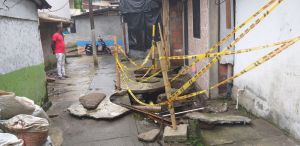 Así están las viviendas en barrio Milagro de Dios en Armenia. Así están las viviendas en barrio Milagro de Dios en Armenia.