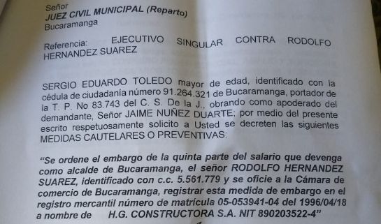 BUCARAMANGA ALCALDE RODOLFO HERNÁNDEZ 20 MIL CASAS: Veedor demanda a alcalde por incumplir promesa de 20 mil casas gratis BUCARAMANGA ALCALDE RODOLFO HERNÁNDEZ 20 MIL CASAS: Veedor demanda a alcalde por incumplir promesa de 20 mil casas gratis