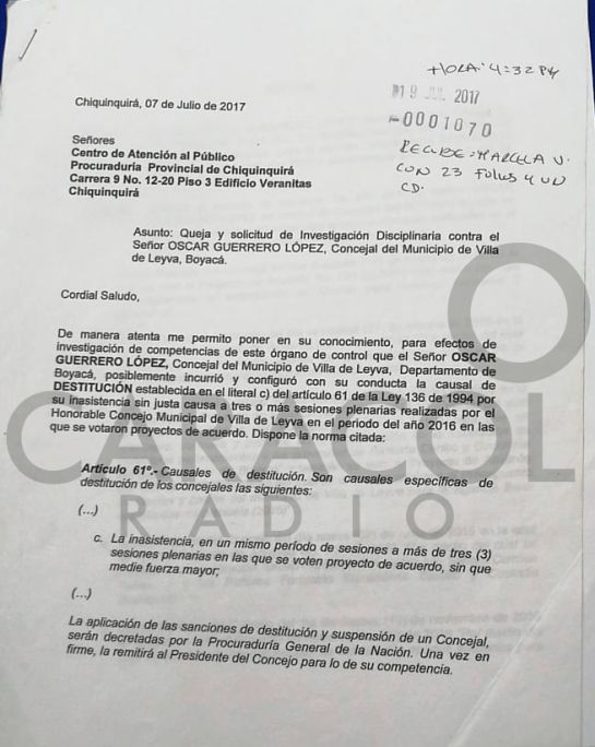 Concejal ha faltado a más de 100 sesiones en Villa de Leyva, Boyacá: Concejal ha faltado a más de 100 sesiones en Villa de Leyva, Boyacá Concejal ha faltado a más de 100 sesiones en Villa de Leyva, Boyacá: Concejal ha faltado a más de 100 sesiones en Villa de Leyva, Boyacá