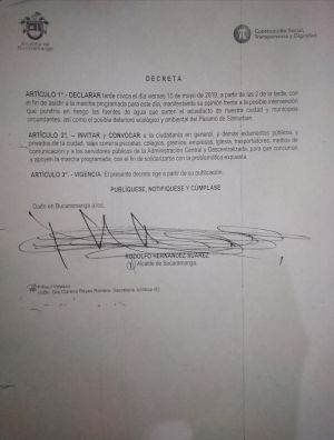 MARCHA SANTURBAN PÁRAMO MINESA BUCARAMANGA SANTANDER AGUA: Alcaldía declaró tarde cívica por marcha MARCHA SANTURBAN PÁRAMO MINESA BUCARAMANGA SANTANDER AGUA: Alcaldía declaró tarde cívica por marcha