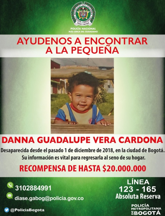 Recompensa desaparición nilña: Recompensa de $20 millones por información de niña desaparecida Recompensa desaparición nilña: Recompensa de $20 millones por información de niña desaparecida