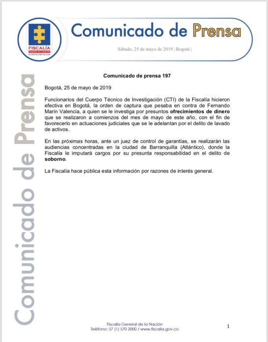 FERNANDO MARIN VALENCIA SOBORNO FISCALIA CAPTURA: Capturado el santandereano Fernando Marín Valencia por presunto soborno FERNANDO MARIN VALENCIA SOBORNO FISCALIA CAPTURA: Capturado el santandereano Fernando Marín Valencia por presunto soborno